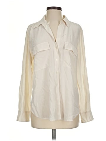 Babaton Long Sleeve Silk Top (view 1)