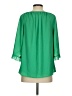 Jade 100% Polyester Green 3/4 Sleeve Blouse Size S - photo 2