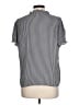 T Tahari 100% Polyester Stripes Gray Short Sleeve Blouse Size L - photo 2
