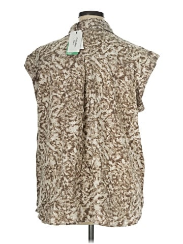 CALVIN KLEIN JEANS Sleeveless Button-Down Shirt (view 2)