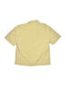 Zara Solid Yellow Tan Short Sleeve Button-Down Shirt Size 8 - 9 - photo 2