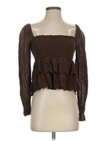 American Eagle Outfitters Long Sleeve Blouse (view 1)
