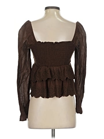 American Eagle Outfitters Long Sleeve Blouse (view 2)