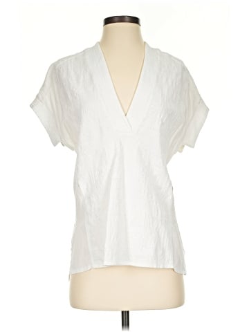 Zara W&B Collection Short Sleeve Blouse (view 1)