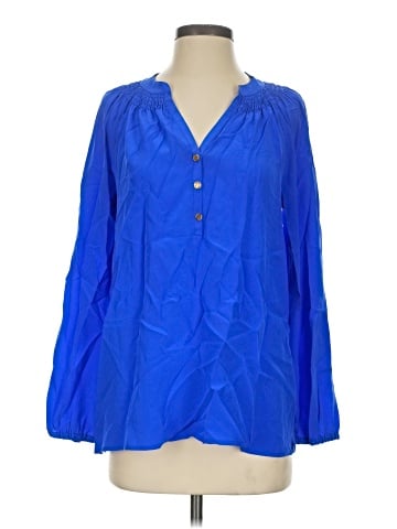Lilly Pulitzer Long Sleeve Silk Top (view 1)