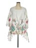 Draper's & Damon's 100% Polyester Floral White Cardigan Size XL - photo 1