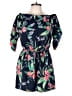 Blush 100% Polyester Tropical Blue Romper Size XL - photo 1
