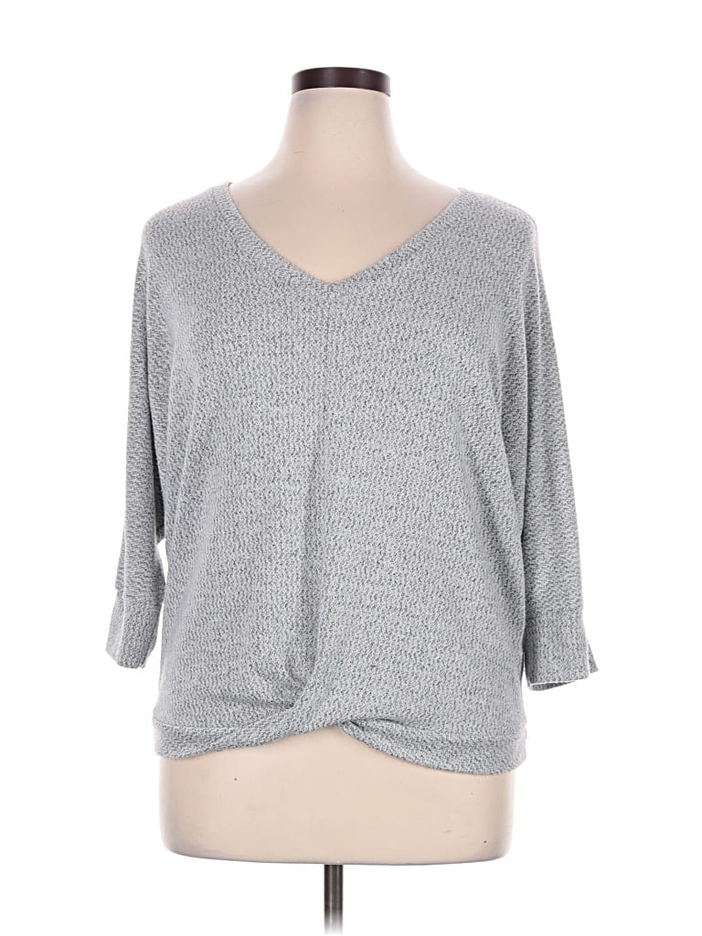 Pre-owned W. By Wantable Pullover Sweater In Gray