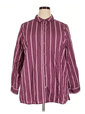 Roaman's Long Sleeve Button-Down Shirt (view 1)