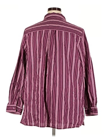 Roaman's Long Sleeve Button-Down Shirt (view 2)