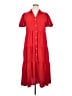 CeCe 100% Polyester Red Casual Dress Size L - photo 1
