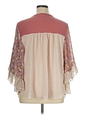 Umgee 3/4 Sleeve Blouse (view 2)