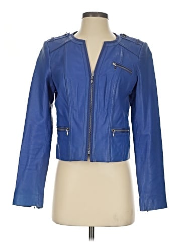 White House Black Market Leather Jacket (view 1)