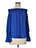 Allison Joy 100% Polyester Blue Long Sleeve Blouse Size M - photo 1