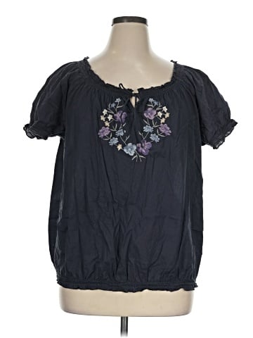 SONOMA life + style Short Sleeve Blouse (view 1)