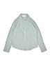 H&M 100% Cotton Solid Blue Long Sleeve Button-Down Shirt Size 12 - photo 1