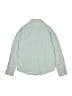 H&M 100% Cotton Solid Blue Long Sleeve Button-Down Shirt Size 12 - photo 2