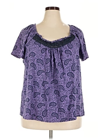 Faded Glory Short Sleeve Blouse (view 1)