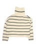 Zara Stripes Ivory Turtleneck Sweater Size 9 - 10 - photo 2