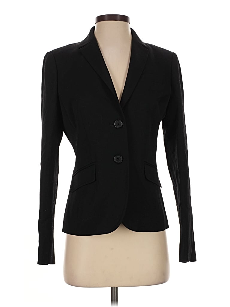 Pre-owned Jcrew Wool Blazer Jacket In Black