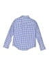 Janie and Jack Checkered-gingham Blue Long Sleeve Button-Down Shirt Size 6 - photo 2