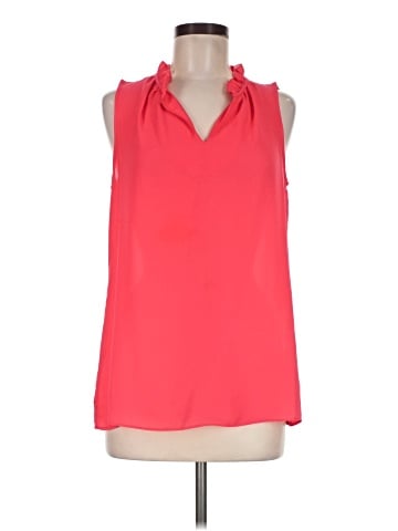 Rose + Olive Sleeveless Blouse (view 1)