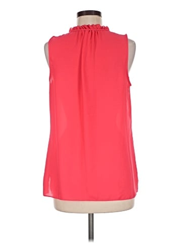 Rose + Olive Sleeveless Blouse (view 2)