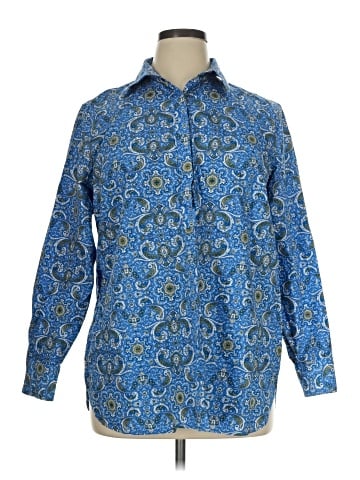 Lands' End Long Sleeve Button-Down Shirt (view 1)