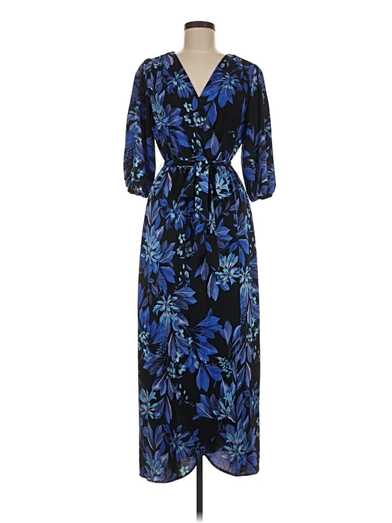Pre-owned Connected Apparel Casual Dress In Blue