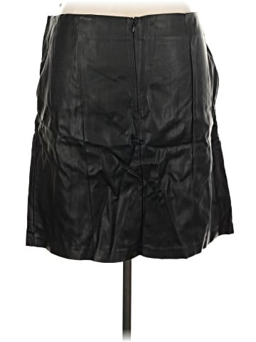 ELOQUII Faux Leather Skirt (view 2)