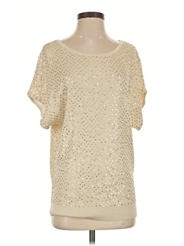 Haute Hippie Short Sleeve Silk Top (view 1)