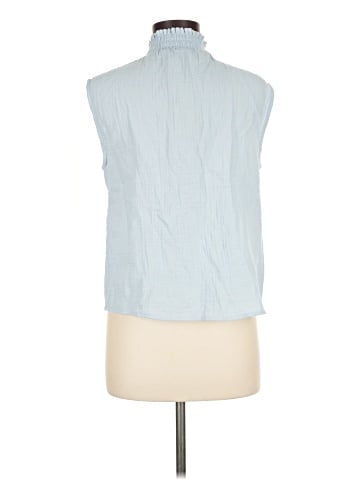 Elan Sleeveless Button-Down Shirt (view 2)