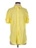 Zara Yellow Short Sleeve Button-Down Shirt Size S - photo 1