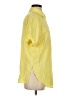 Zara Yellow Short Sleeve Button-Down Shirt Size S - photo 4