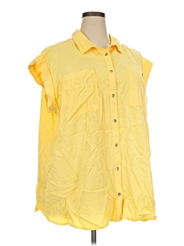 CALVIN KLEIN JEANS Sleeveless Button-Down Shirt (view 1)