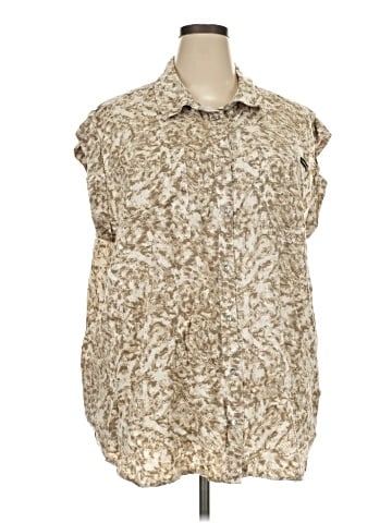 CALVIN KLEIN JEANS Sleeveless Button-Down Shirt (view 1)