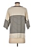 Max Studio Stripes Ivory 3/4 Sleeve T-Shirt Size S - photo 2