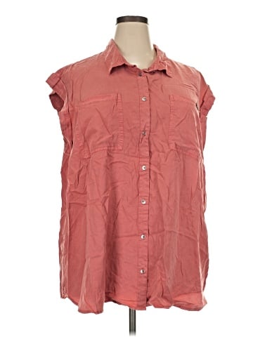 CALVIN KLEIN JEANS Sleeveless Button-Down Shirt (view 1)