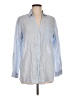 Sigrid Olsen Blue Long Sleeve Button-Down Shirt Size M - photo 1