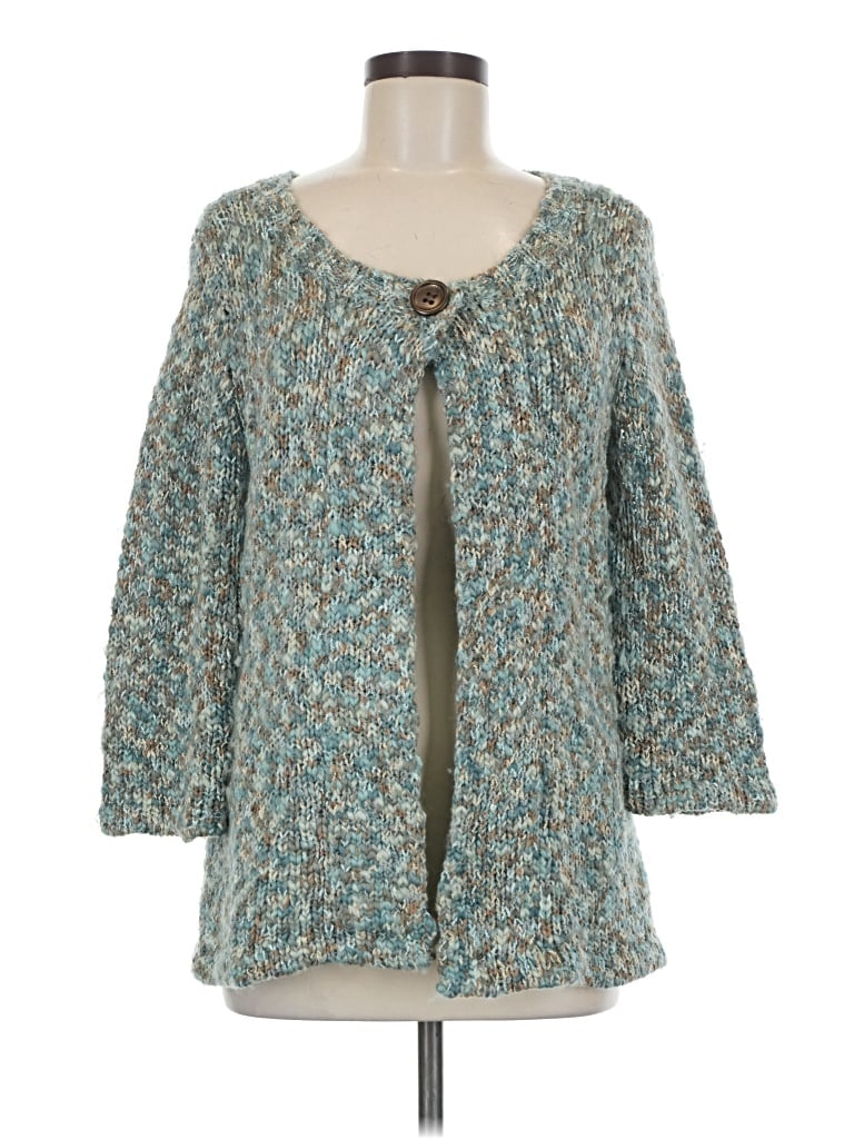 Pre-owned Christopher & Banks Cardigan Sweater In Teal