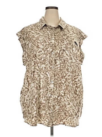CALVIN KLEIN JEANS Sleeveless Button-Down Shirt (view 1)