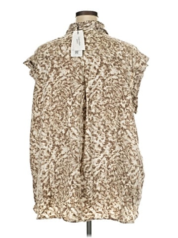 CALVIN KLEIN JEANS Sleeveless Button-Down Shirt (view 2)