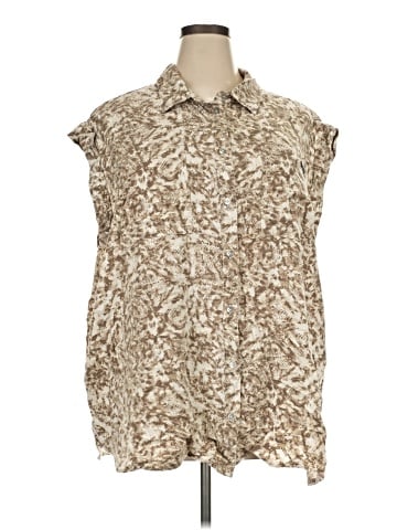 CALVIN KLEIN JEANS Sleeveless Button-Down Shirt (view 1)