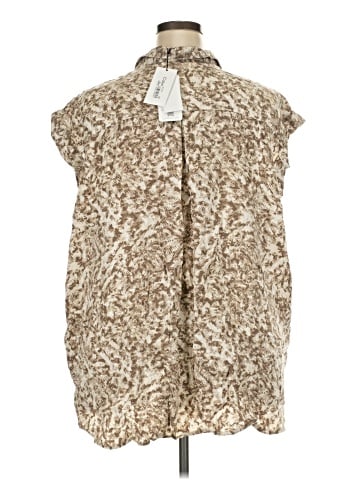 CALVIN KLEIN JEANS Sleeveless Button-Down Shirt (view 2)