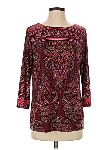 Bob Mackie 3/4 Sleeve Top (view 1)