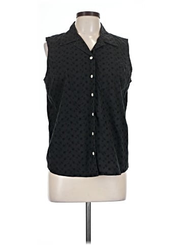 Karen Scott Sport Sleeveless Button-Down Shirt (view 1)