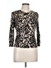 Halogen Animal Print Brown Pullover Sweater Size L - photo 1