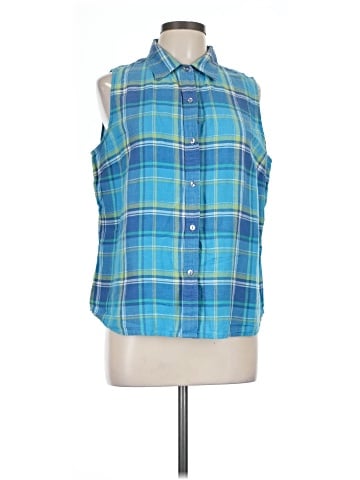 Jones Wear Sleeveless Button-Down Shirt (view 1)