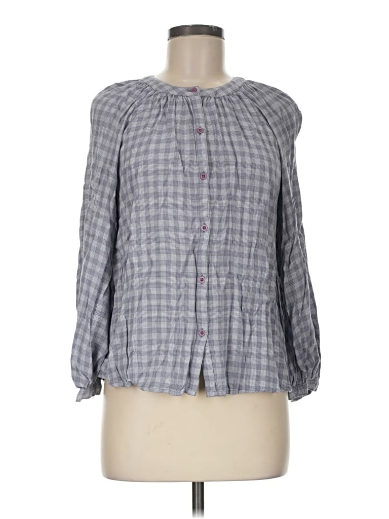 Pre-owned Treasure & Bond 3/4 Sleeve Blouse In Gray