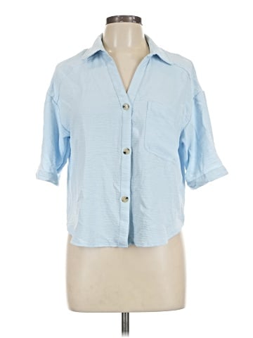 No Comment 3/4 Sleeve Blouse (view 1)